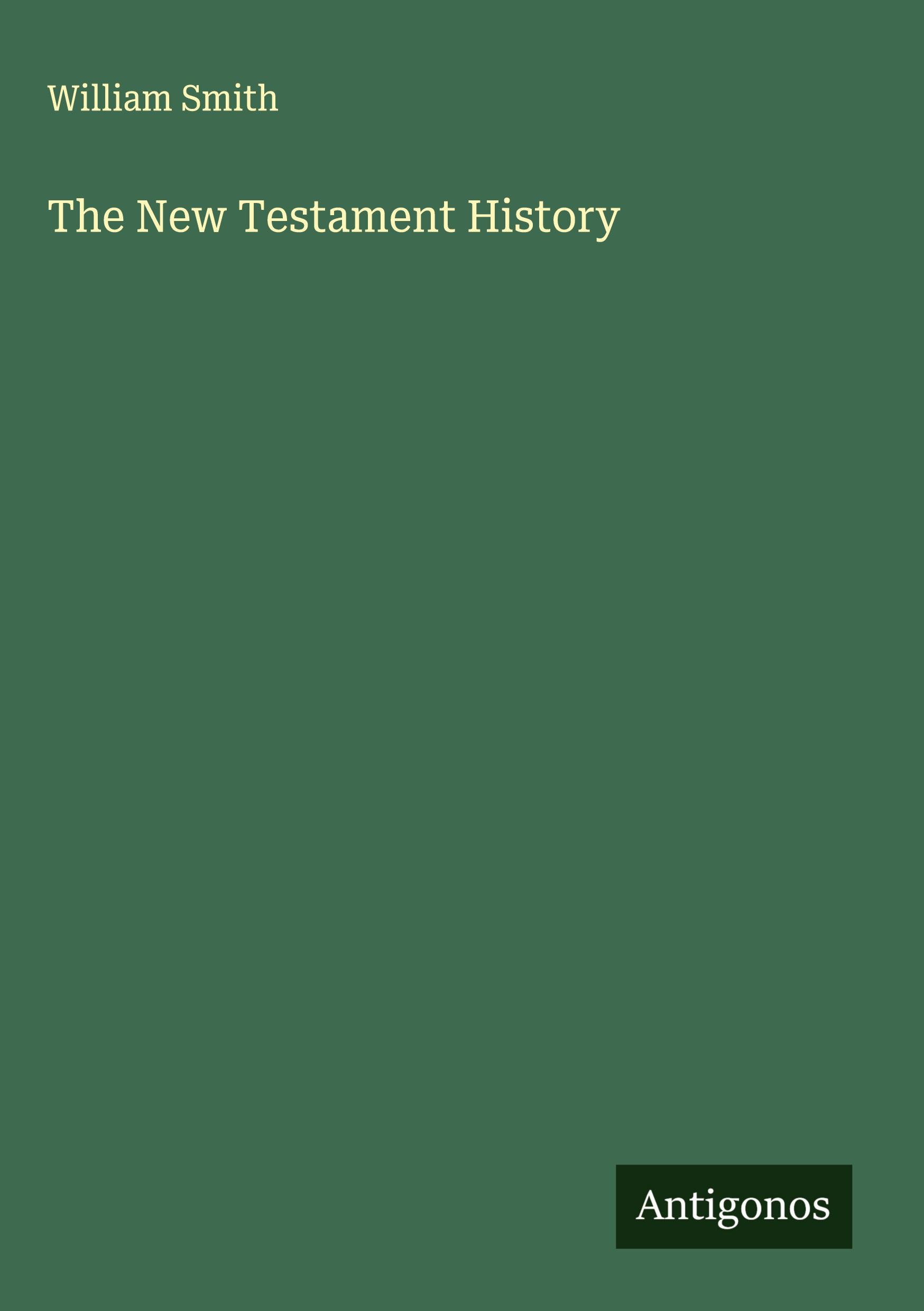 Vorderes Coverbild The New Testament History