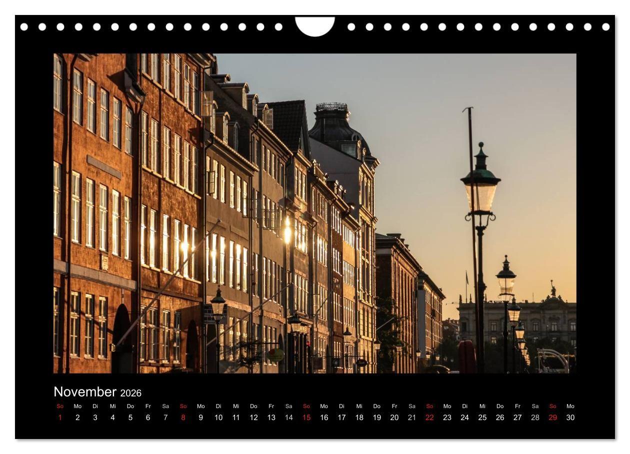 Beispielinhalt (Bild) Kopenhagen (Wandkalender 2026 DIN A4 quer), CALVENDO Monatskalender