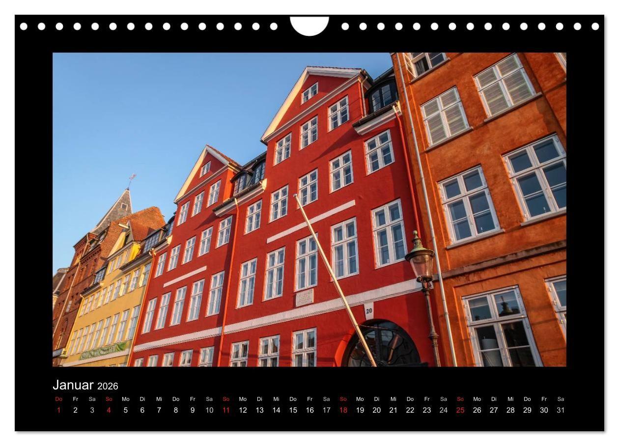 Beispielinhalt (Bild) Kopenhagen (Wandkalender 2026 DIN A4 quer), CALVENDO Monatskalender