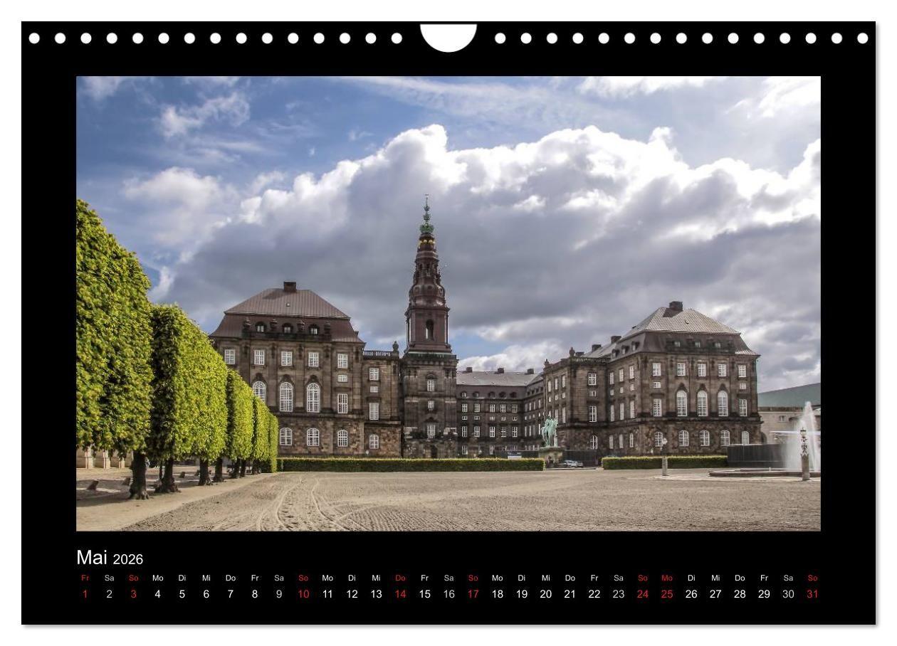 Beispielinhalt (Bild) Kopenhagen (Wandkalender 2026 DIN A4 quer), CALVENDO Monatskalender