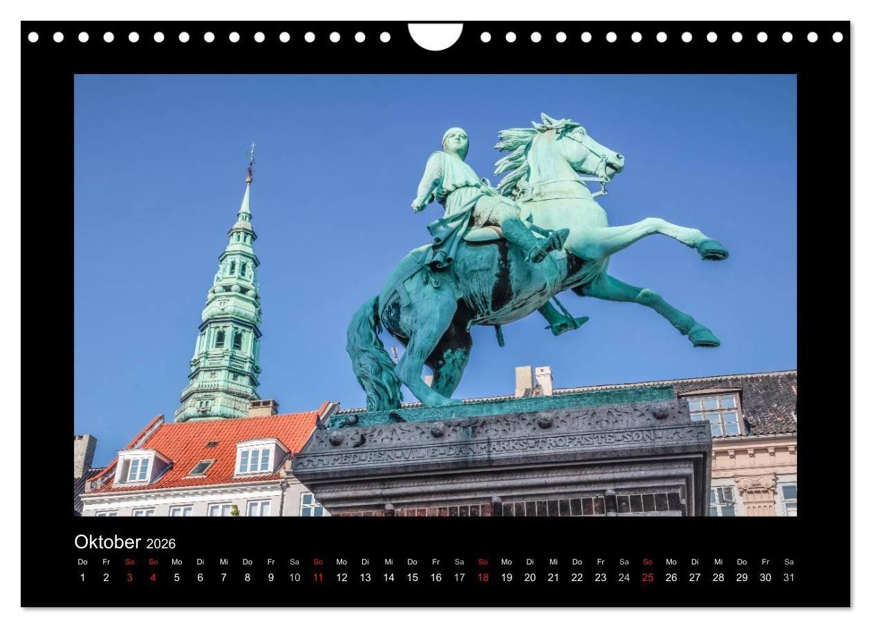 Beispielinhalt (Bild) Kopenhagen (Wandkalender 2026 DIN A4 quer), CALVENDO Monatskalender