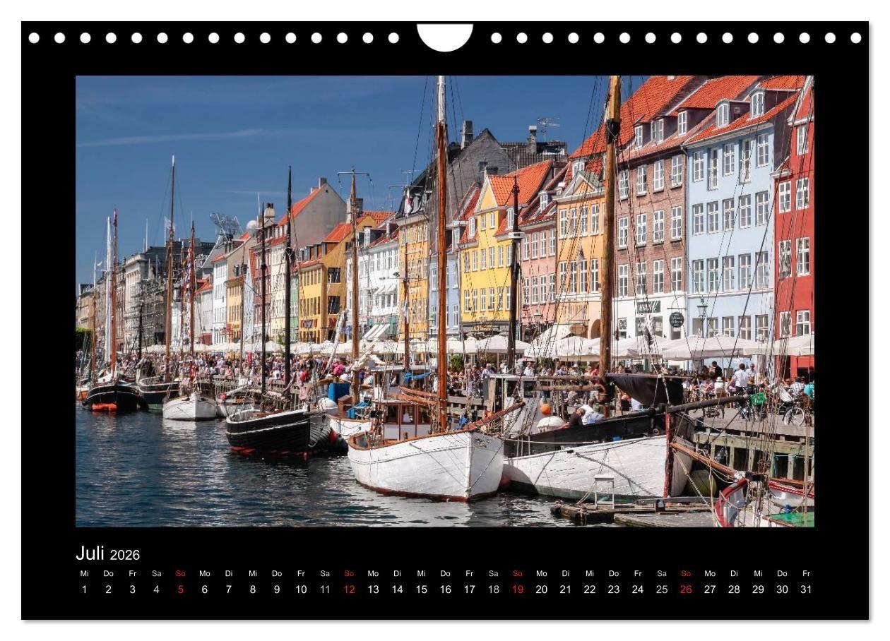 Beispielinhalt (Bild) Kopenhagen (Wandkalender 2026 DIN A4 quer), CALVENDO Monatskalender
