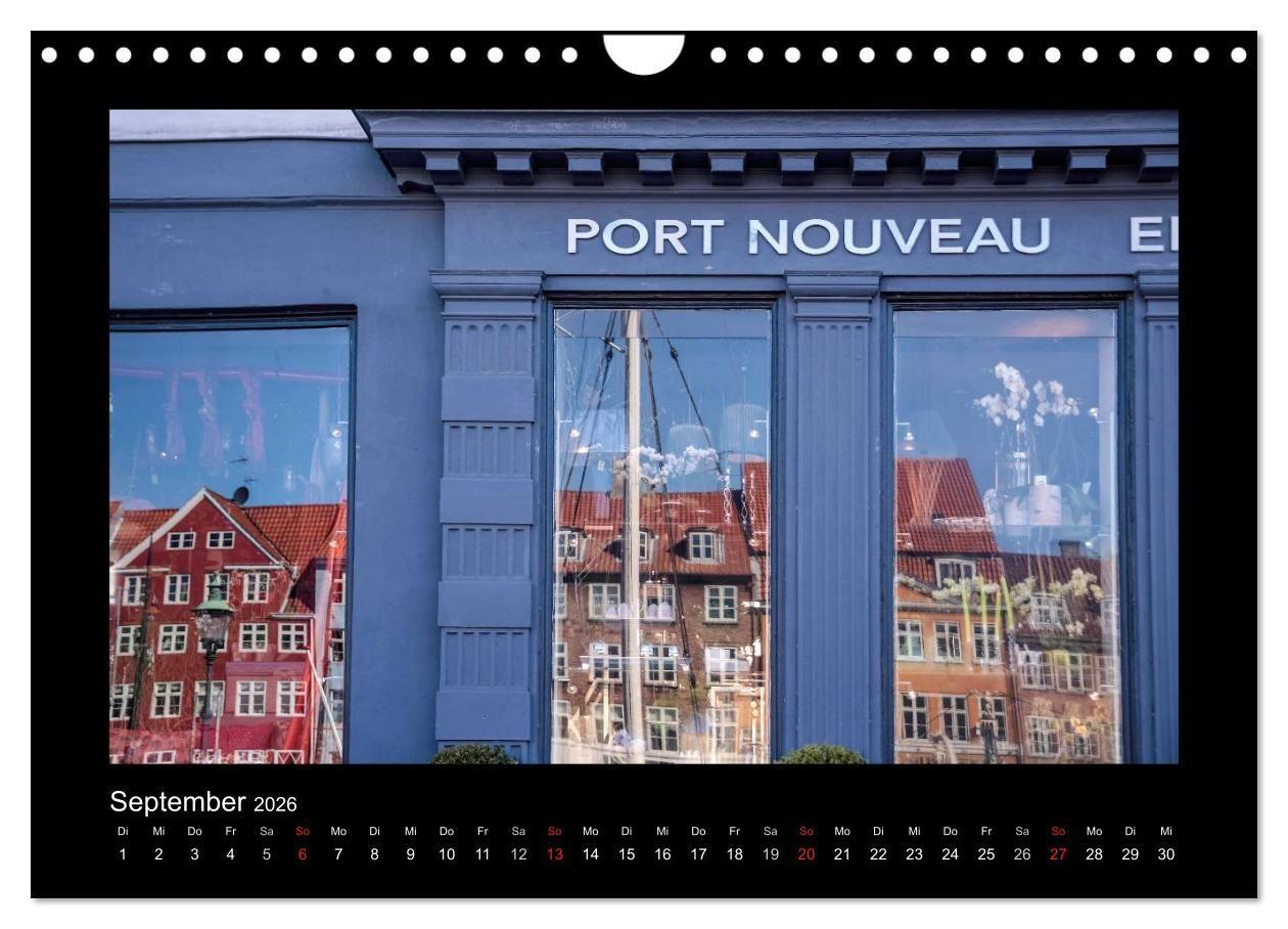 Beispielinhalt (Bild) Kopenhagen (Wandkalender 2026 DIN A4 quer), CALVENDO Monatskalender