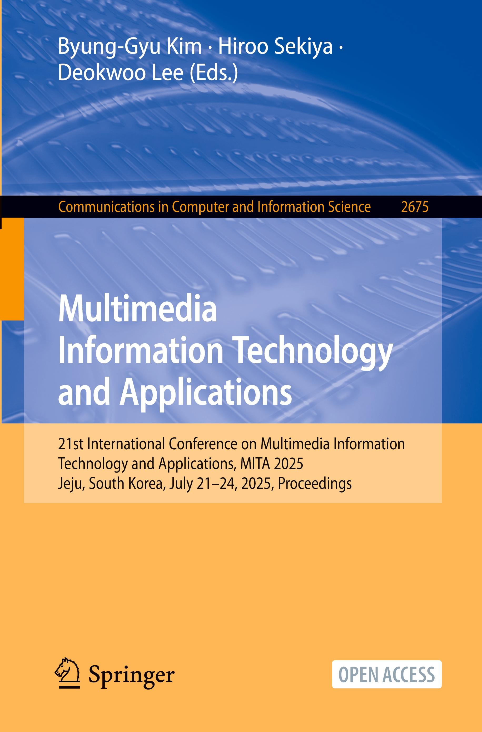 Vorderes Coverbild Multimedia Information Technology and Applications