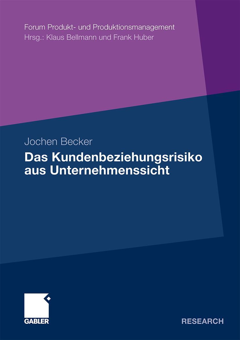 Vorderes Coverbild Das Kundenbeziehungsrisiko aus Unternehmenssicht