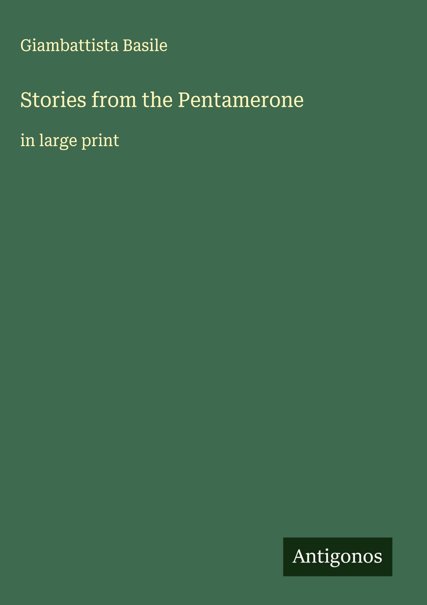 Vorderes Coverbild Stories from the Pentamerone