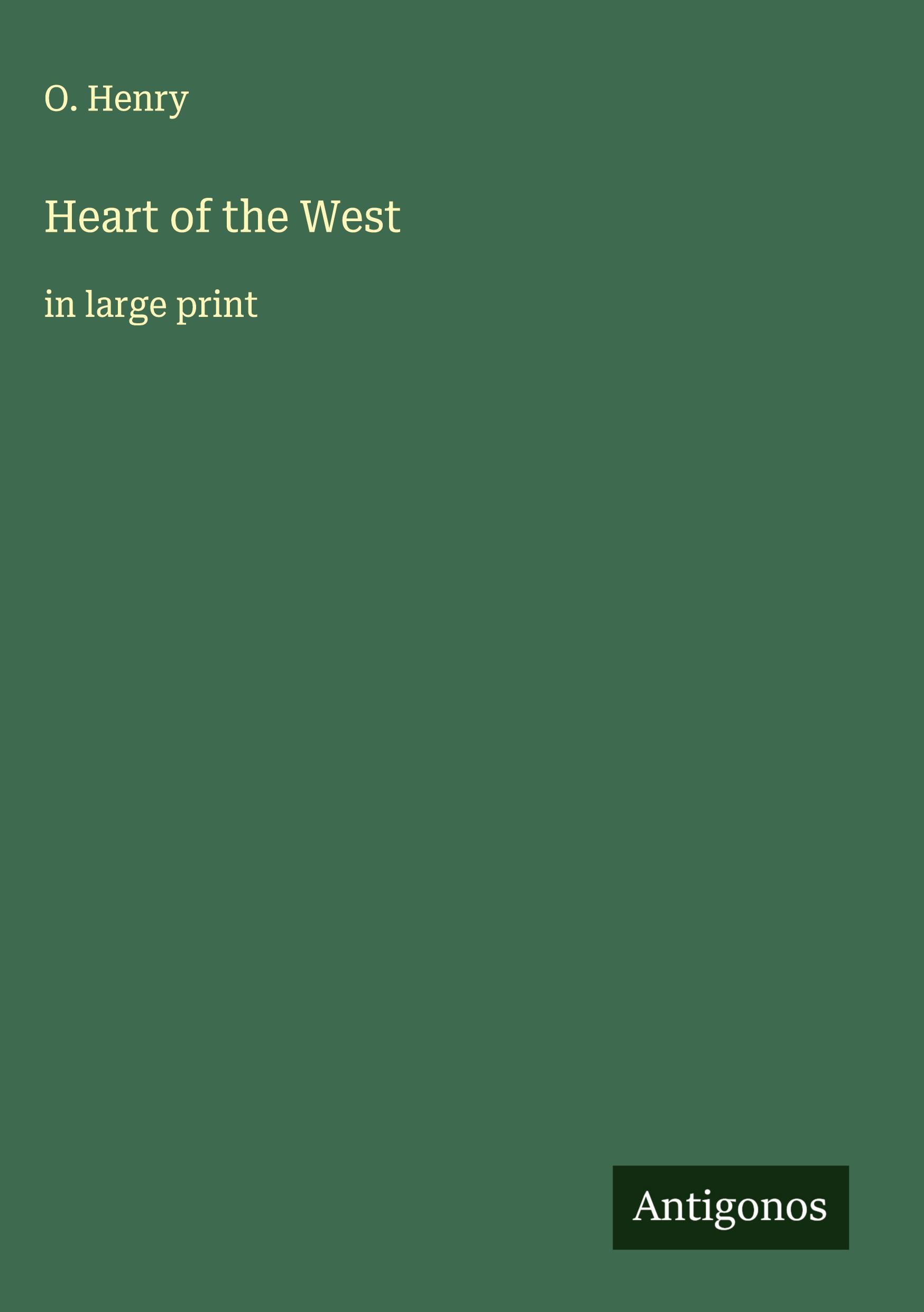 Vorderes Coverbild Heart of the West