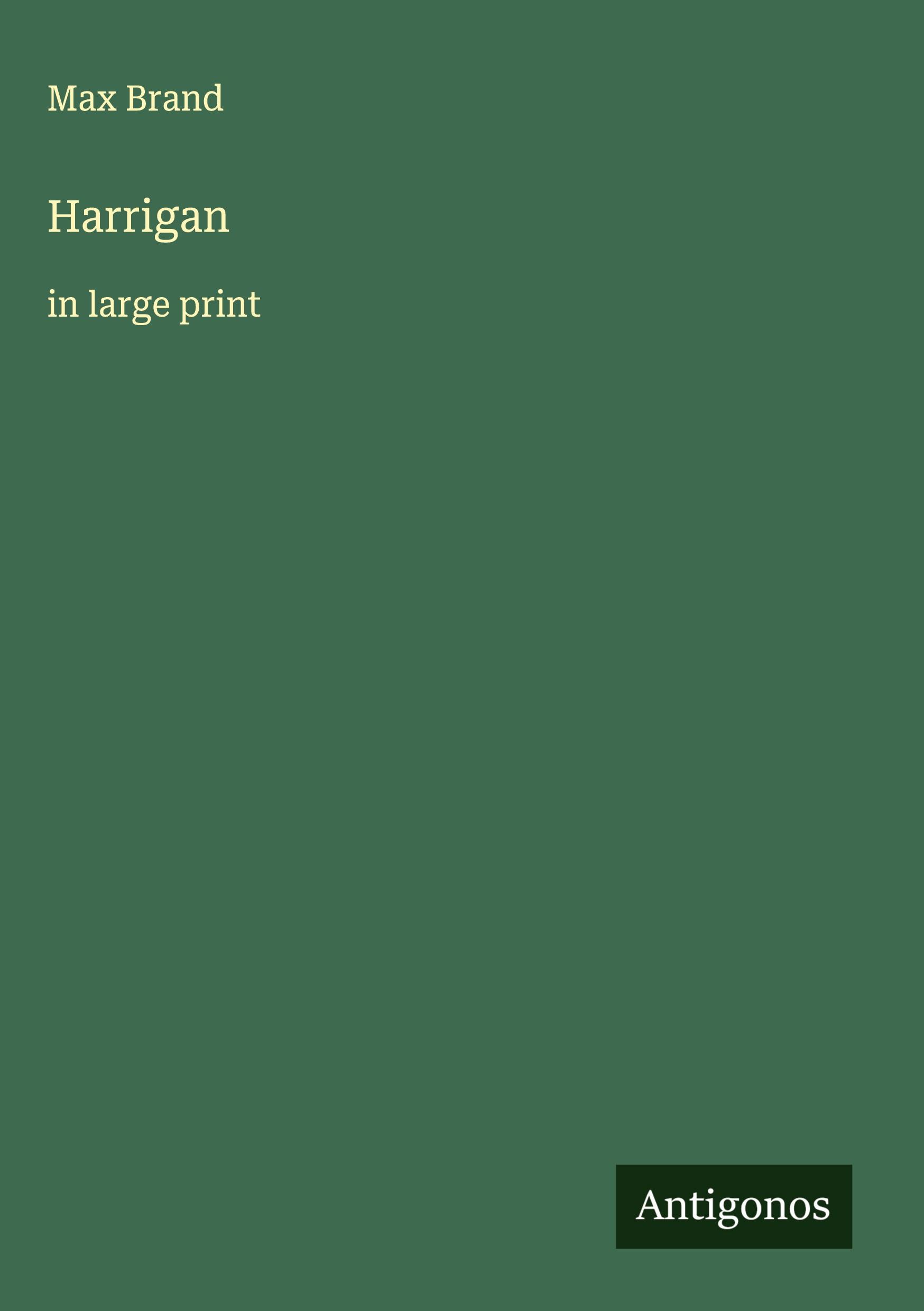 Vorderes Coverbild Harrigan