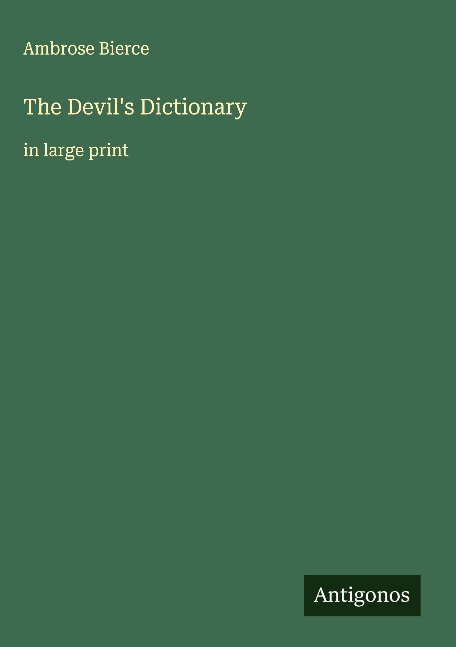 Vorderes Coverbild The Devil's Dictionary