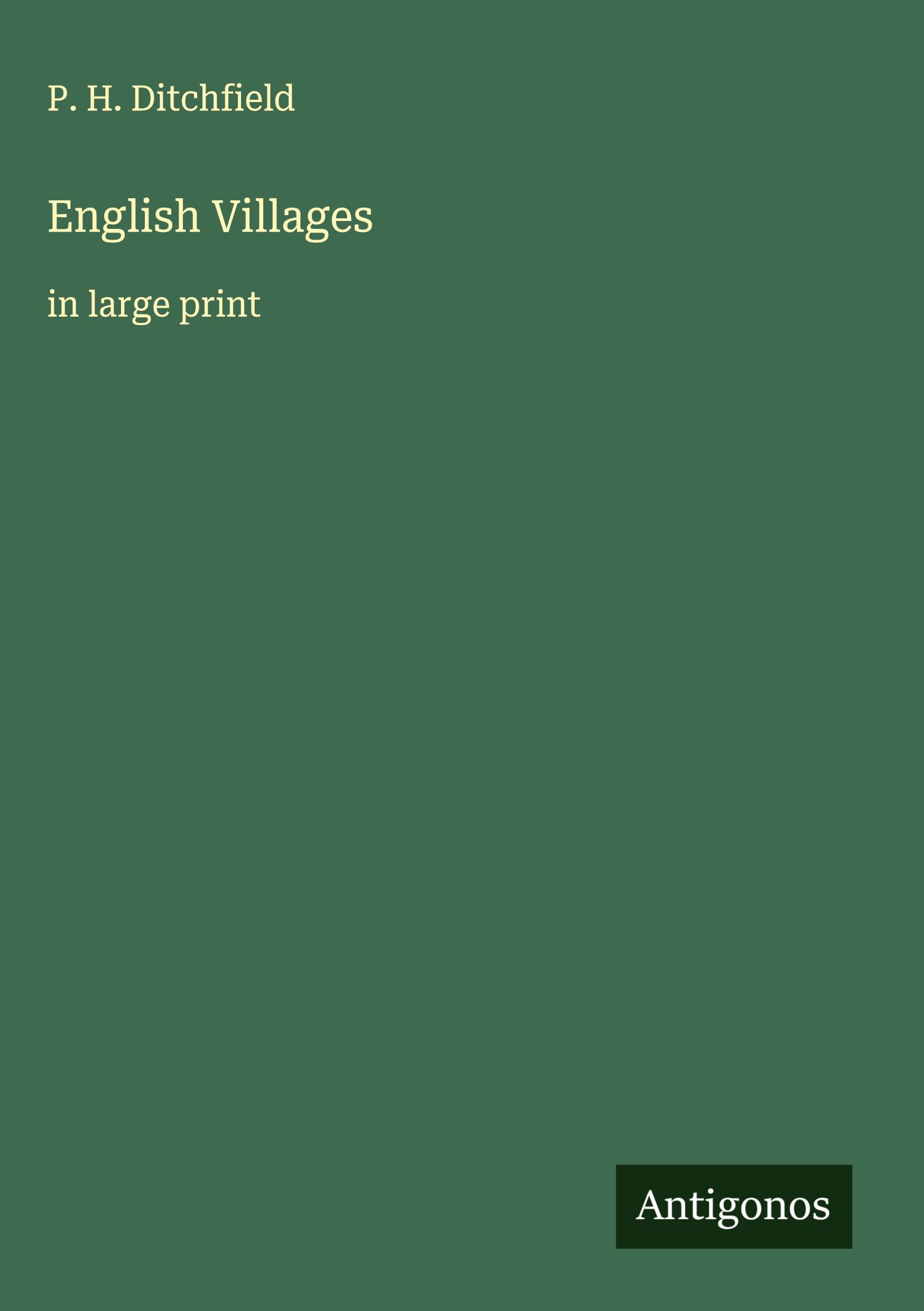 Vorderes Coverbild English Villages