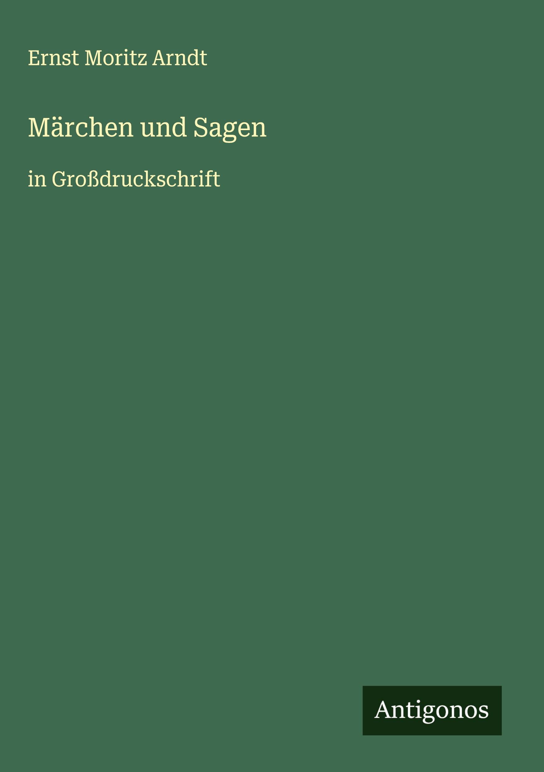 Vorderes Coverbild Märchen und Sagen