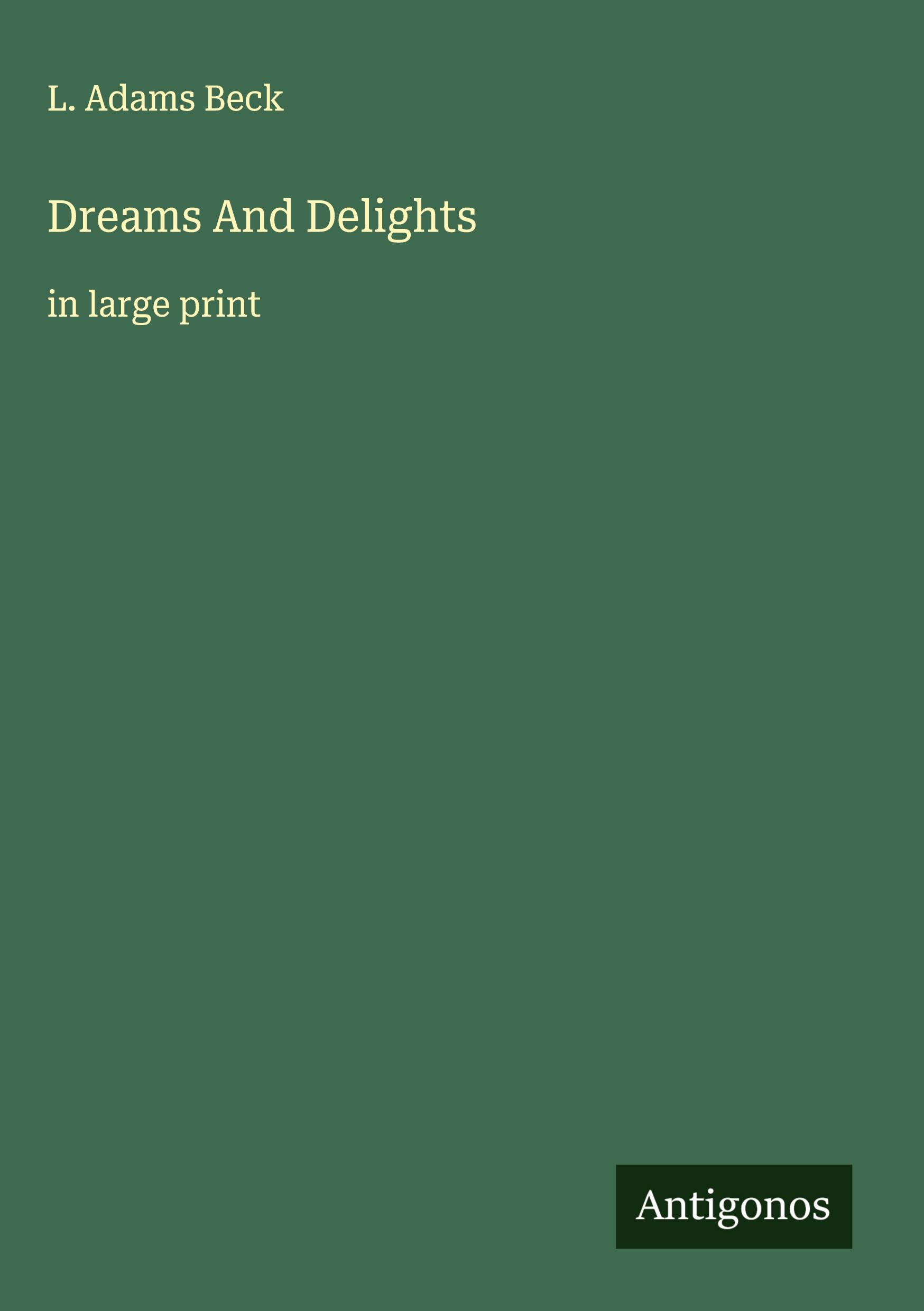 Vorderes Coverbild Dreams And Delights