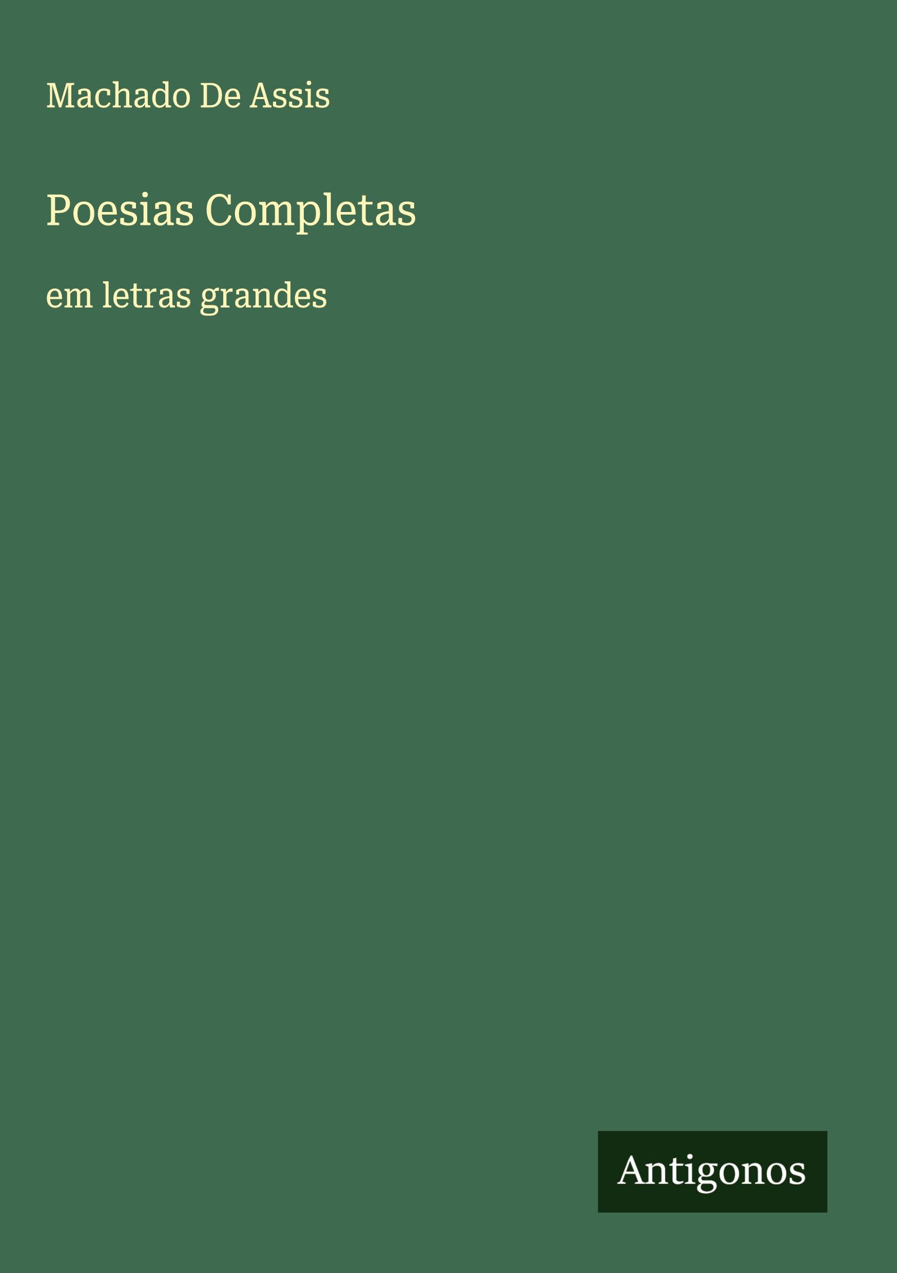 Vorderes Coverbild Poesias Completas