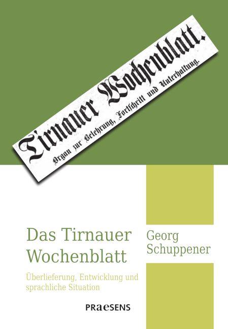 Vorderes Coverbild Das Tirnauer Wochenblatt
