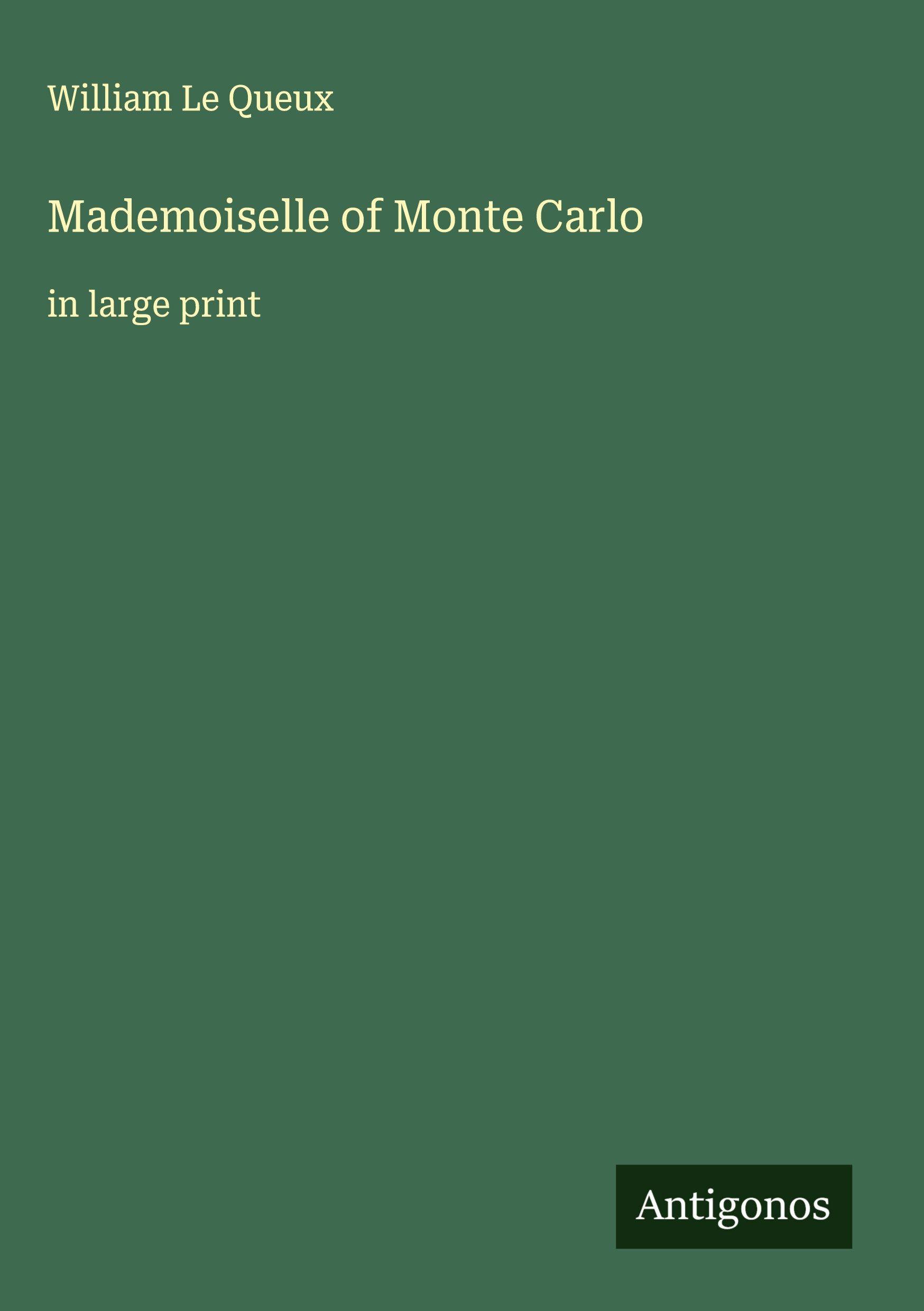 Vorderes Coverbild Mademoiselle of Monte Carlo