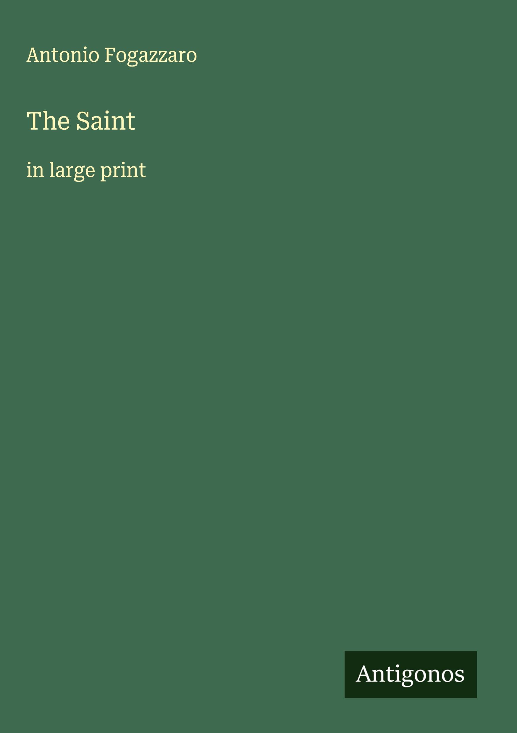 Vorderes Coverbild The Saint