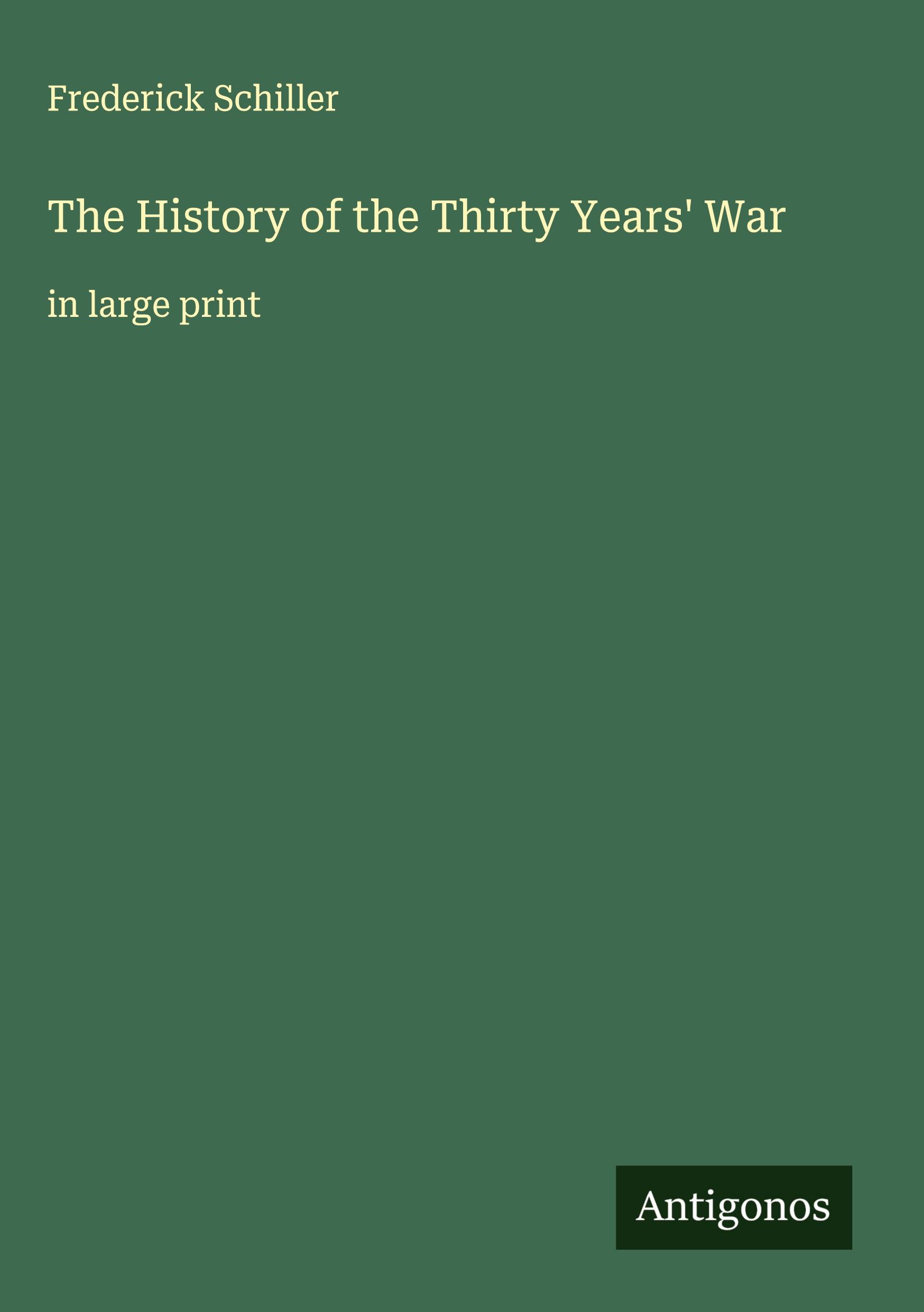 Vorderes Coverbild The History of the Thirty Years' War