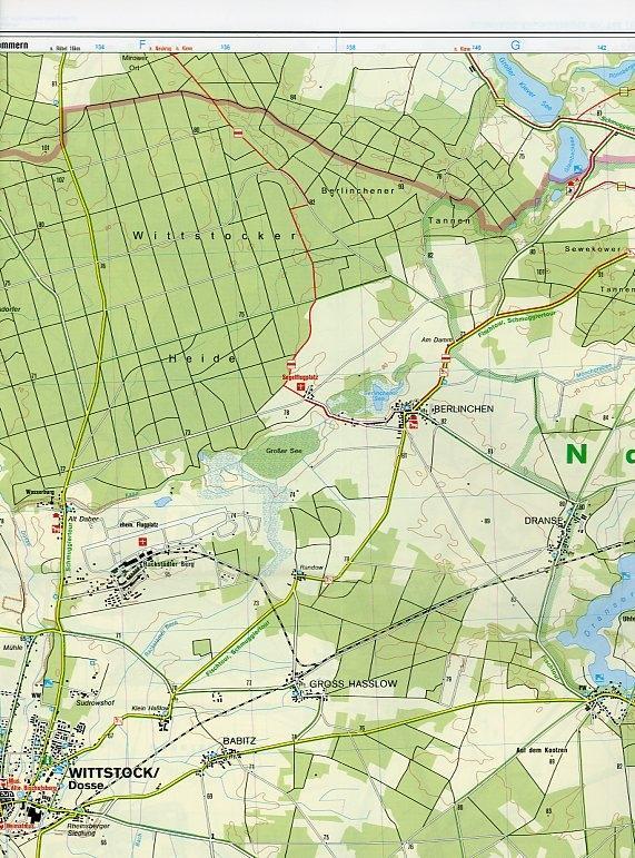 Beispielinhalt (Bild) Östliche Prignitz - Wittstocker Heide 1 : 50 000