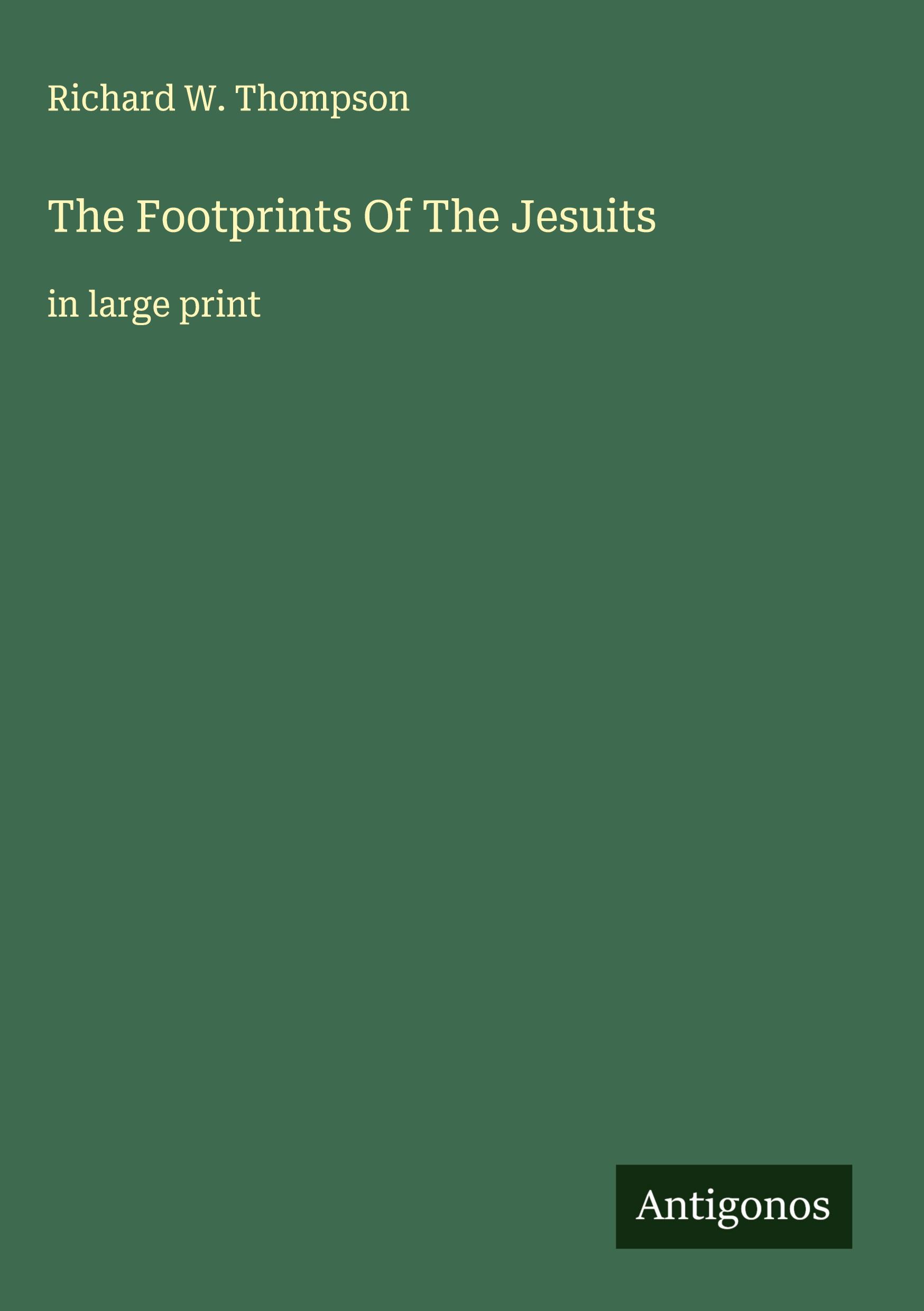 Vorderes Coverbild The Footprints Of The Jesuits