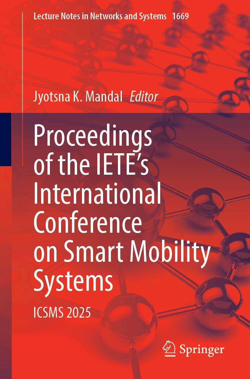 Vorderes Coverbild Proceedings of the IETE's International Conference on Smart Mobility Systems