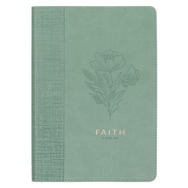 Vorderes Coverbild Journal Classic Green Faith 2 Cor. 5:7