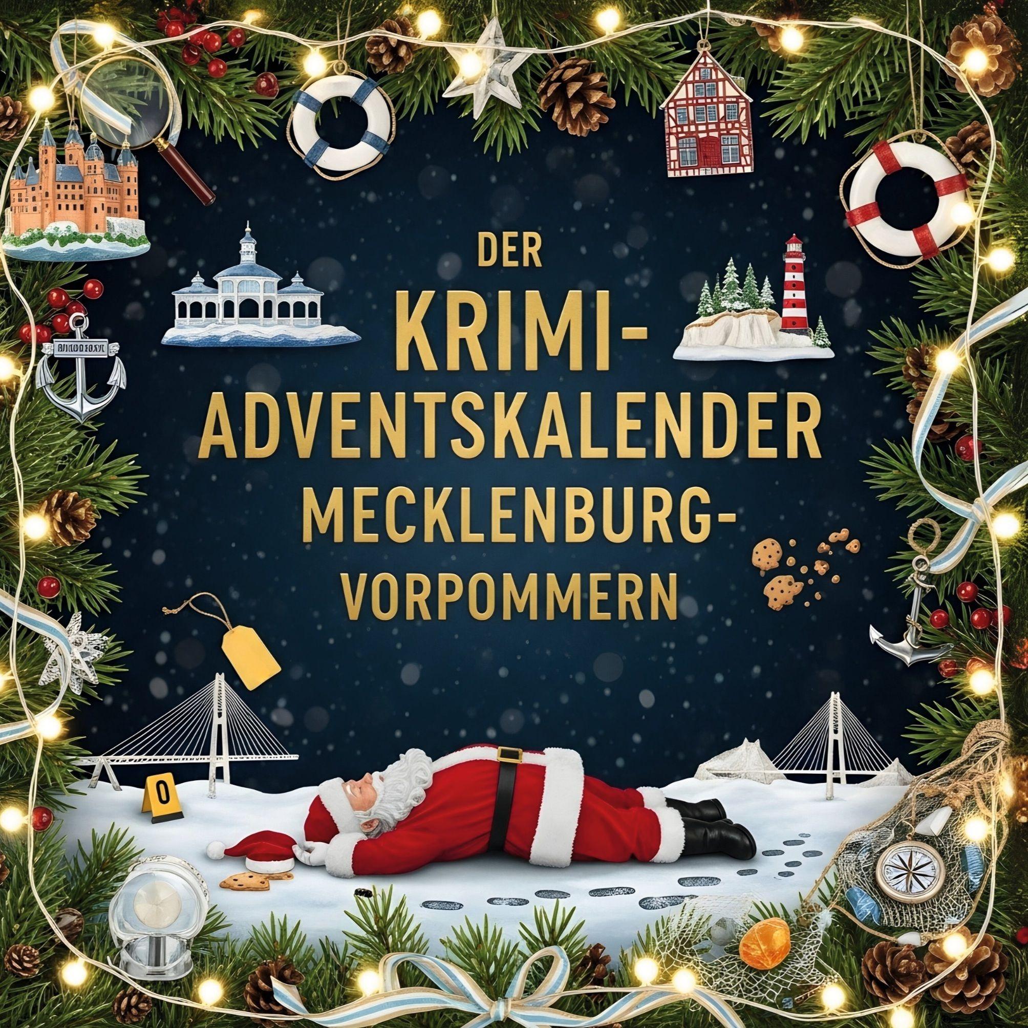 Vorderes Coverbild Der Krimi-Adventskalender Mecklenburg-Vorpommern