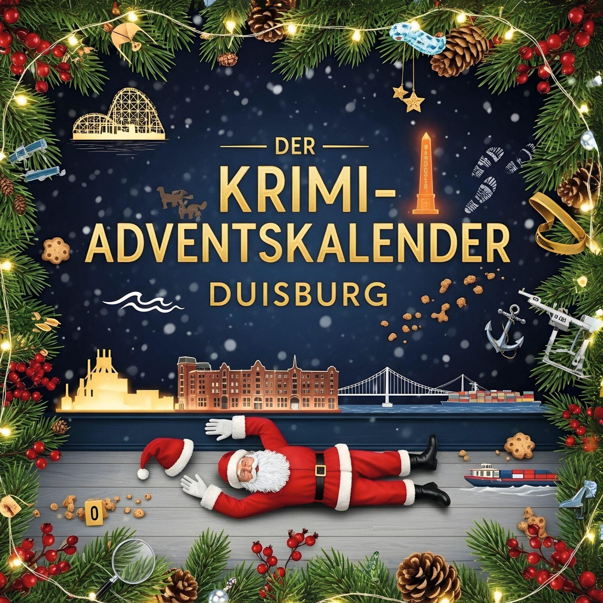 Vorderes Coverbild Der Krimi-Adventskalender Duisburg