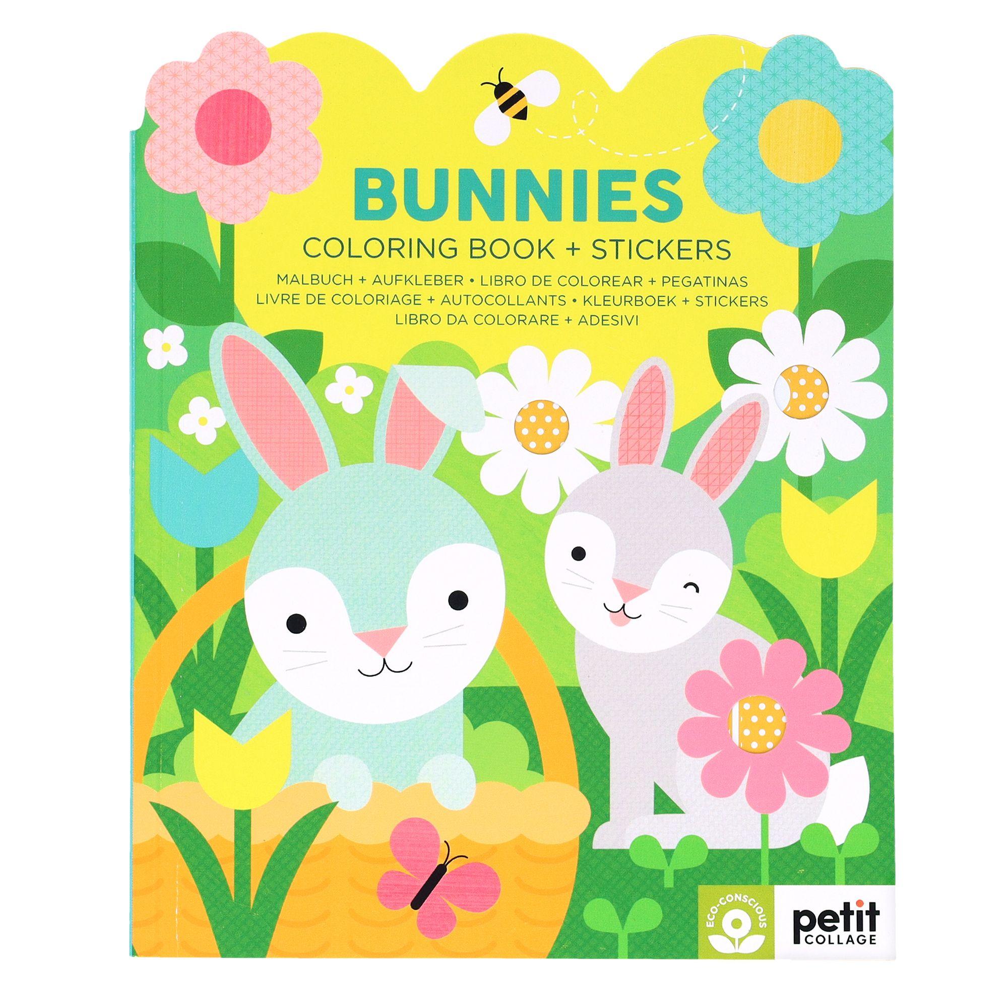 Vorderes Coverbild Bunnies Coloring Book + Stickers