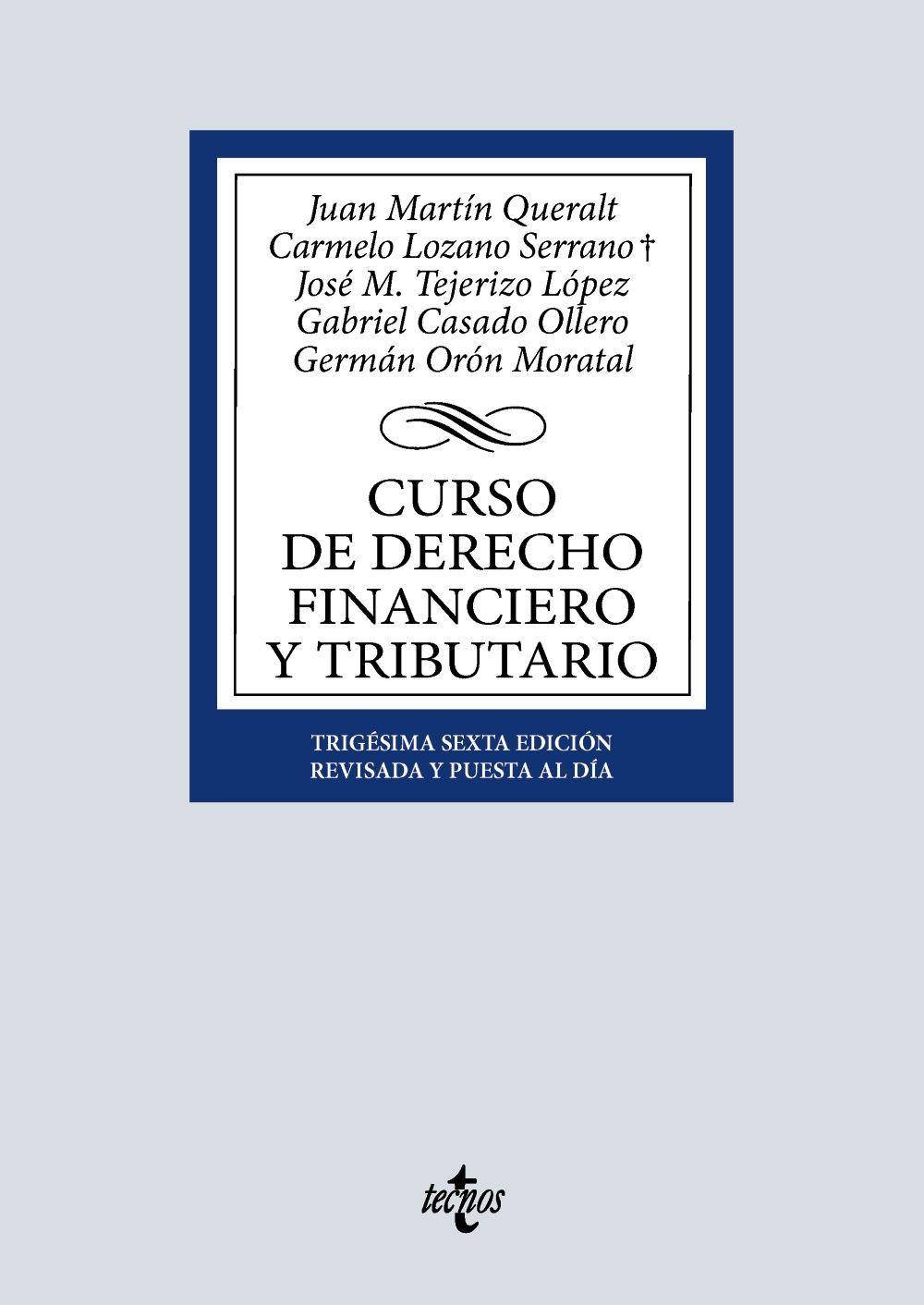 Beispielinhalt (Bild) Curso de Derecho Financiero y Tributario