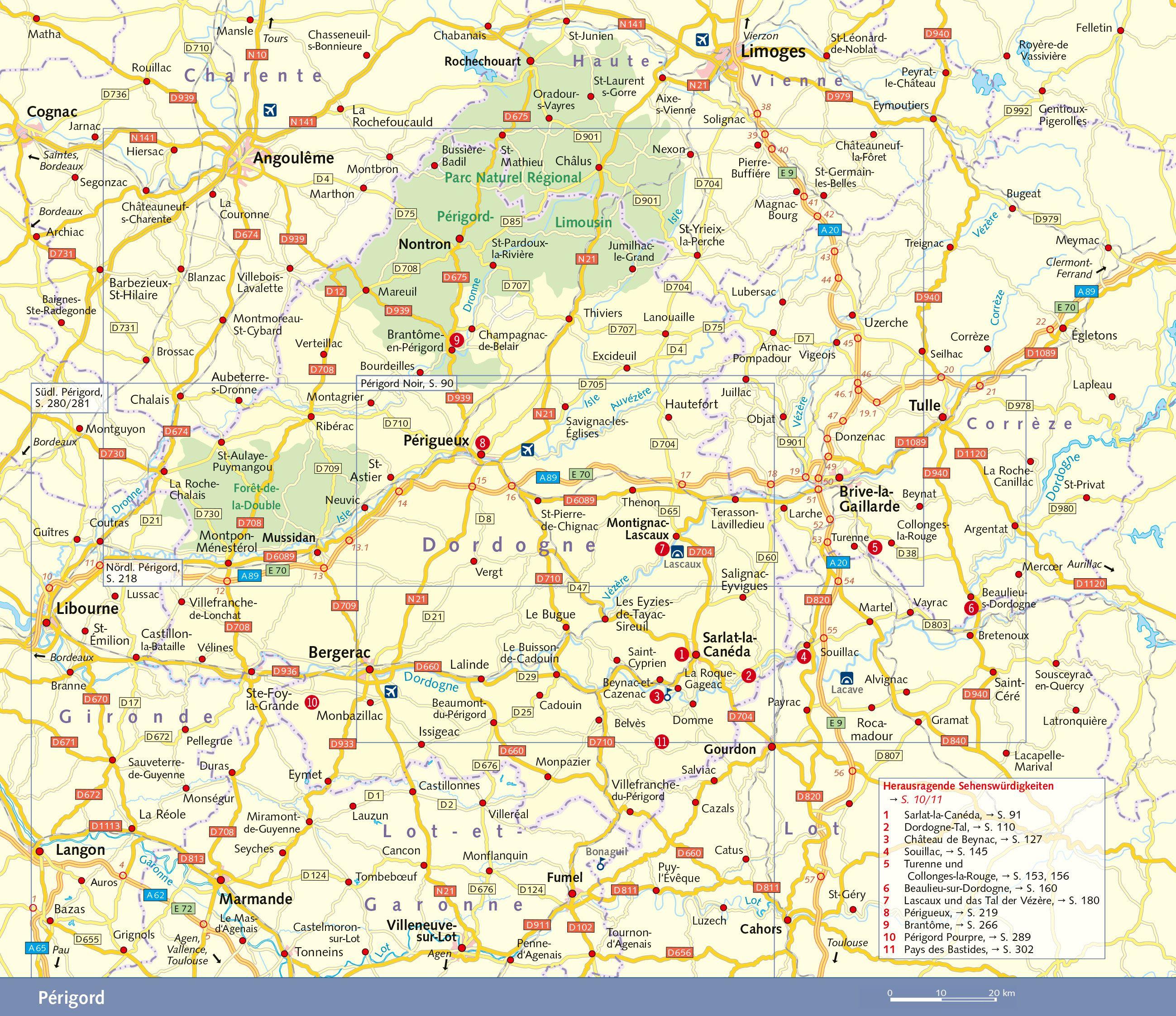 Beispielinhalt (Bild) TRESCHER Reiseführer Périgord