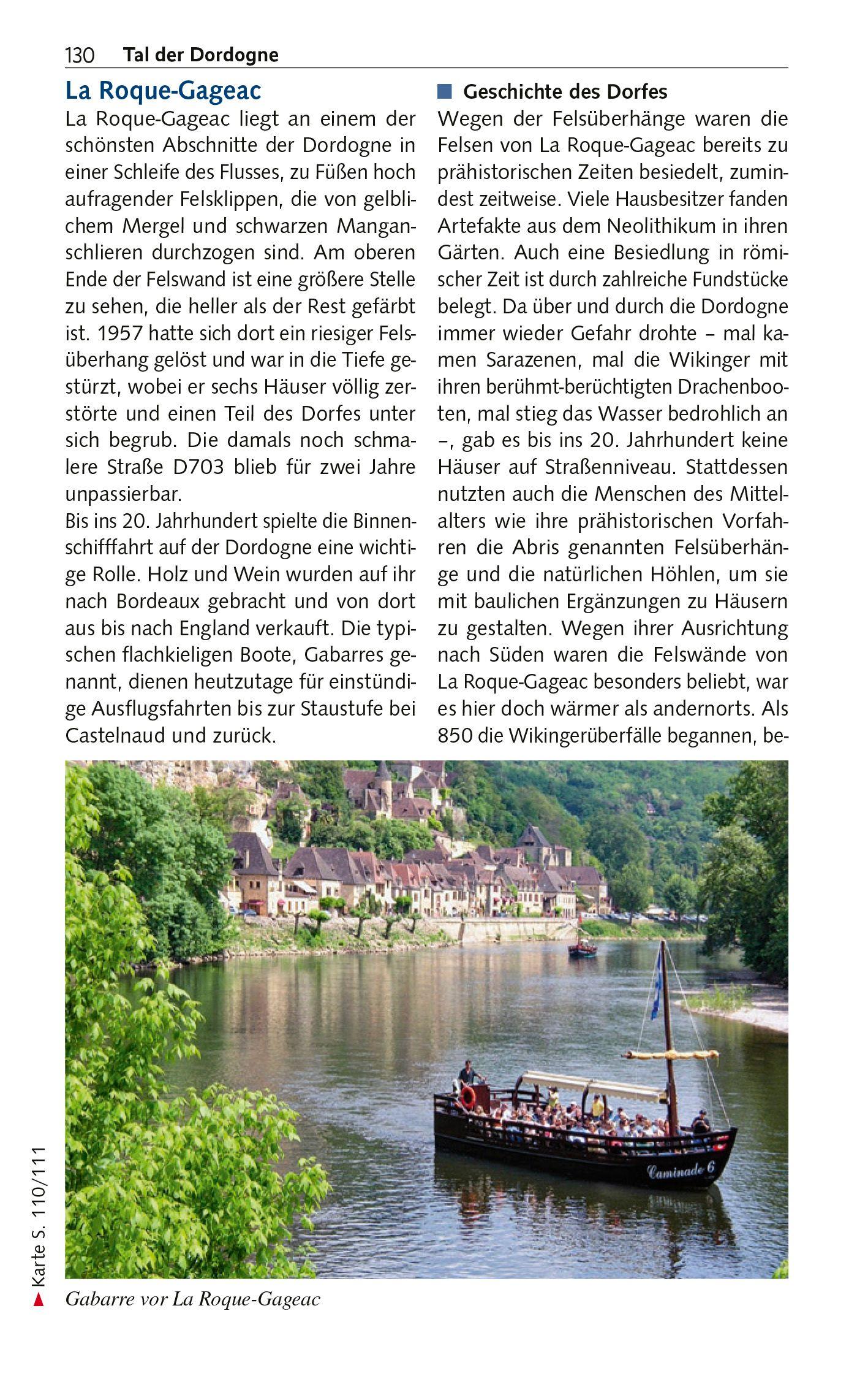 Beispielinhalt (Bild) TRESCHER Reiseführer Périgord