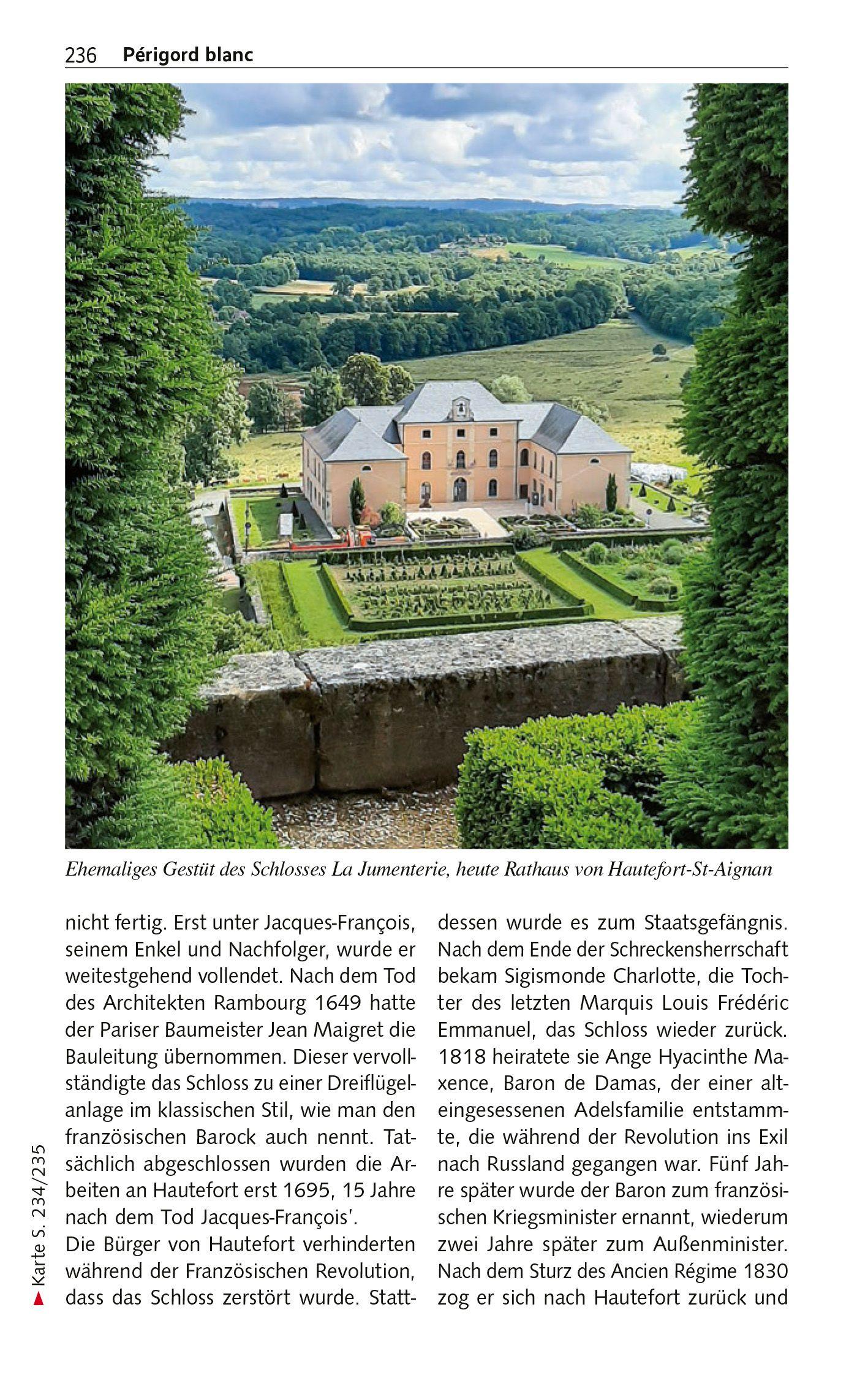 Beispielinhalt (Bild) TRESCHER Reiseführer Périgord