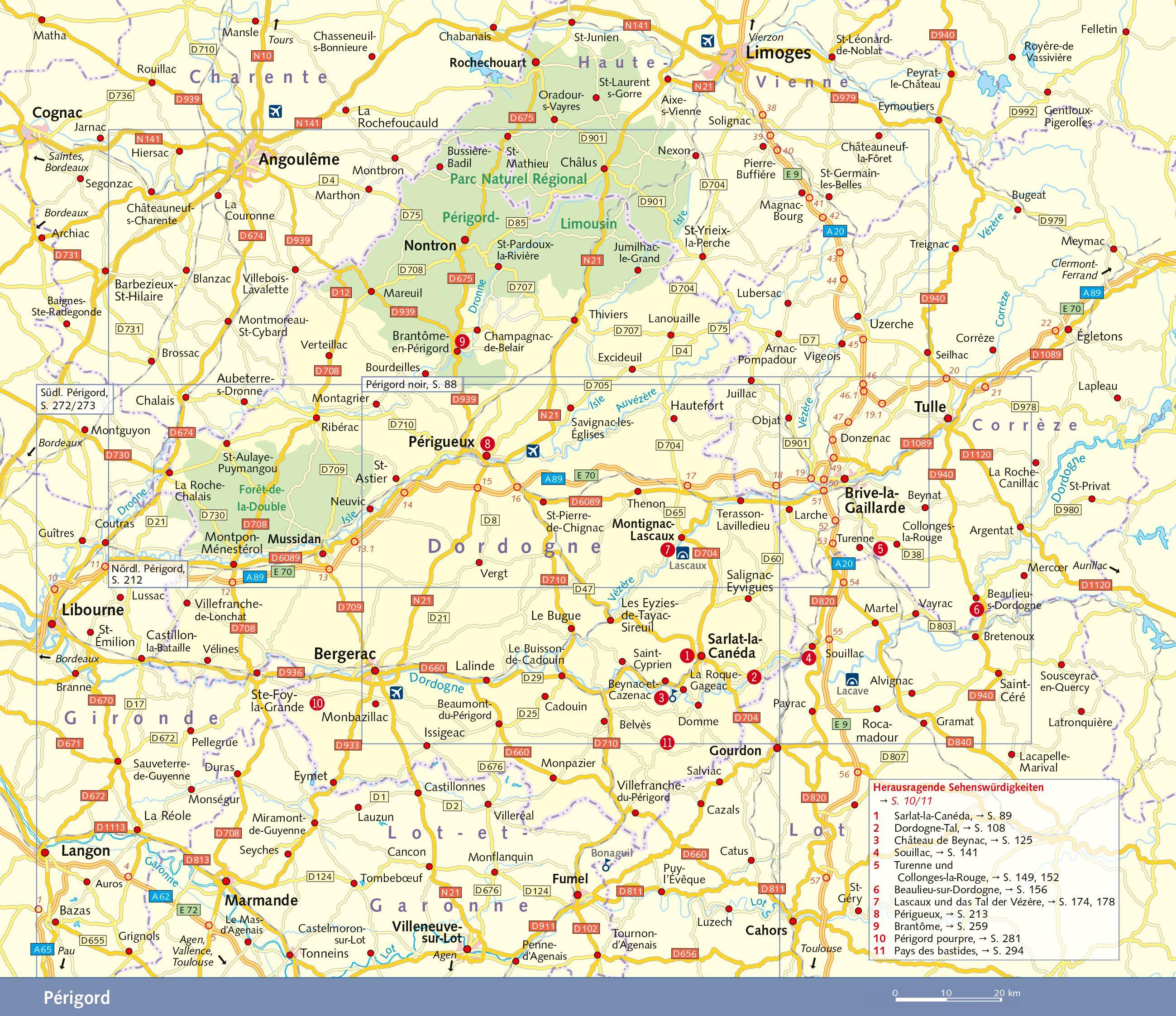 Beispielinhalt (Bild) TRESCHER Reiseführer Périgord