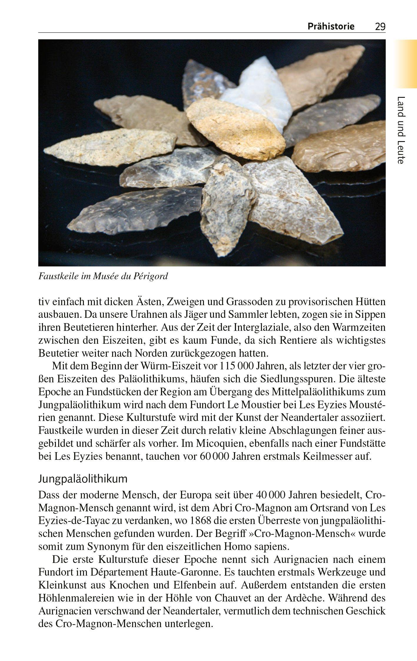 Beispielinhalt (Bild) TRESCHER Reiseführer Périgord