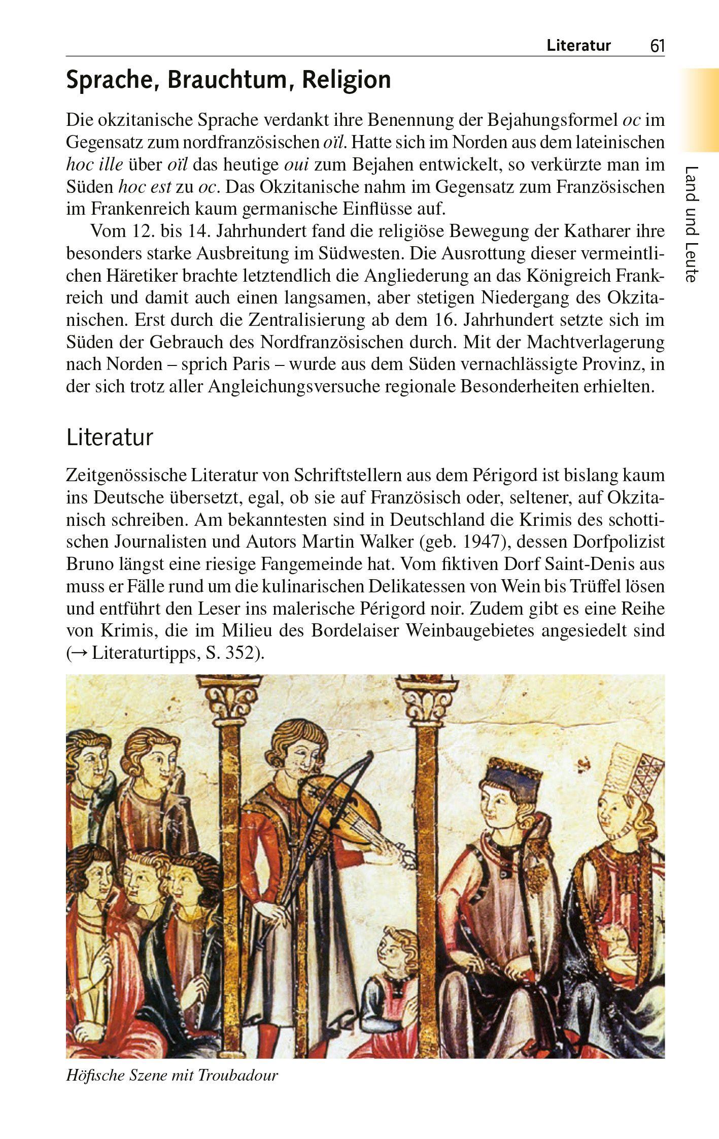 Beispielinhalt (Bild) TRESCHER Reiseführer Périgord