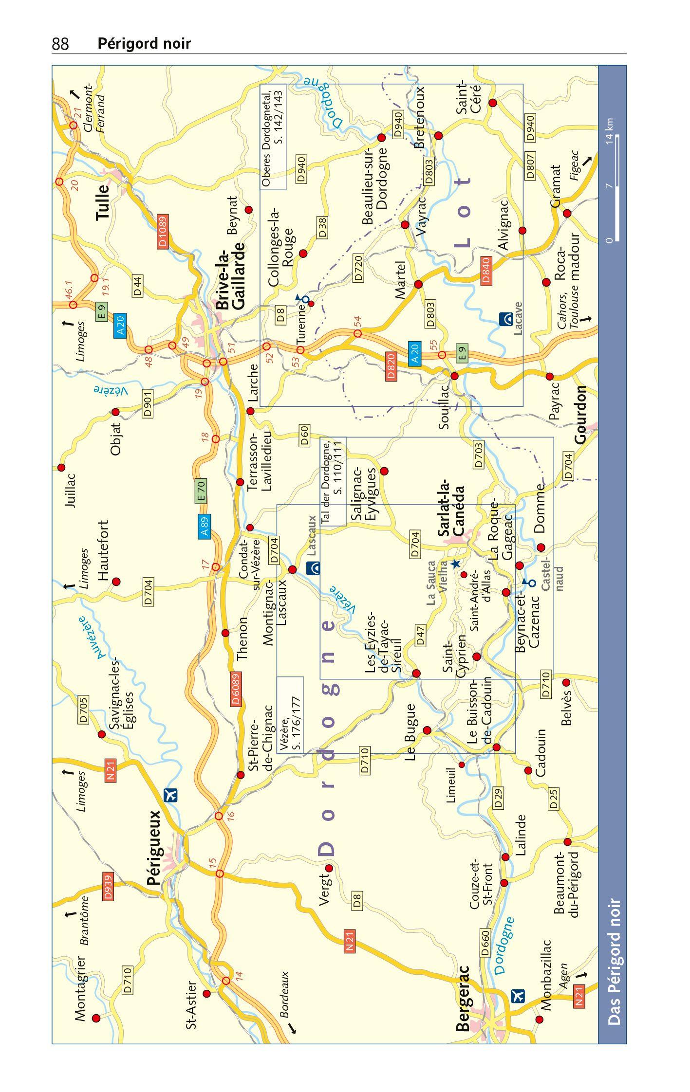 Beispielinhalt (Bild) TRESCHER Reiseführer Périgord