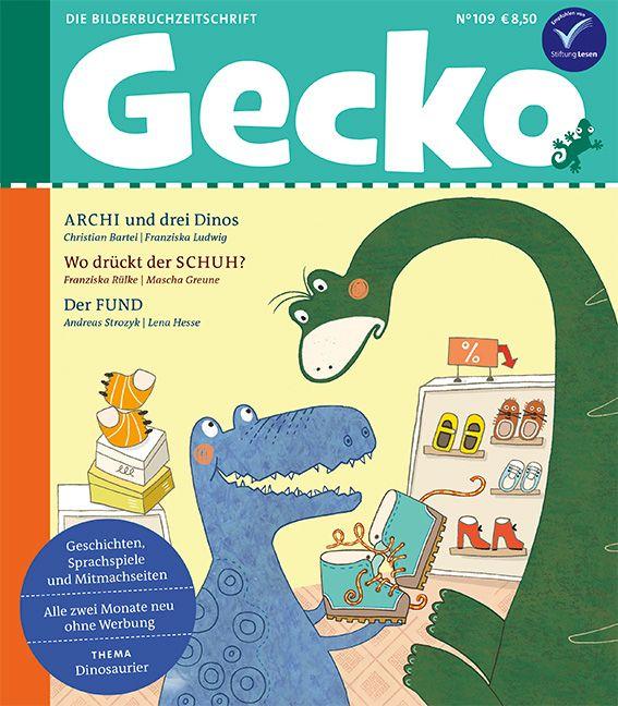 Vorderes Coverbild Gecko Kinderzeitschrift Band 109