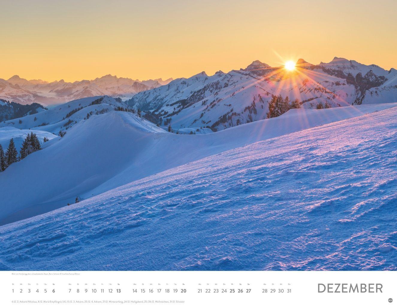 Beispielinhalt (Bild) Sonnenzauber Posterkalender 2026