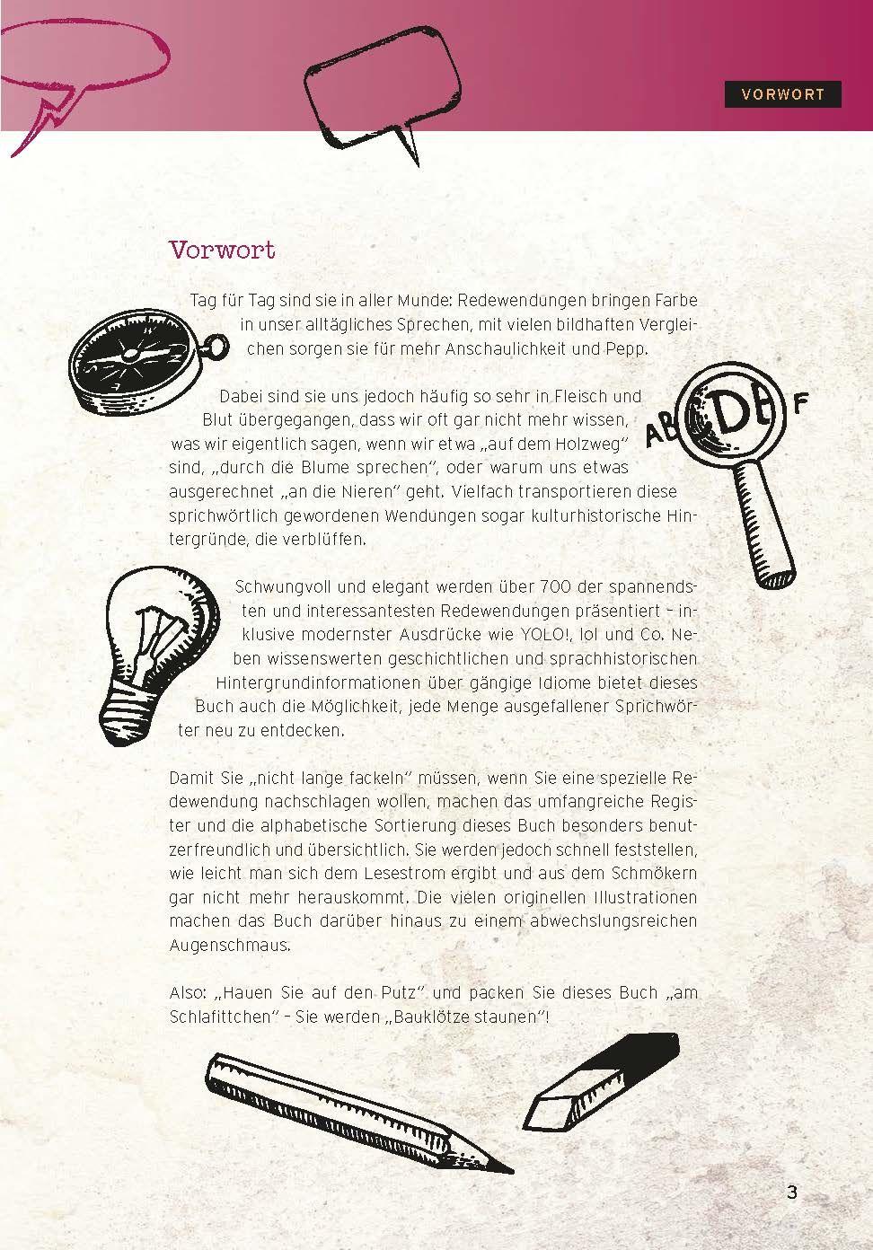 Beispielinhalt (Bild) Redensarten & Sprichwörter