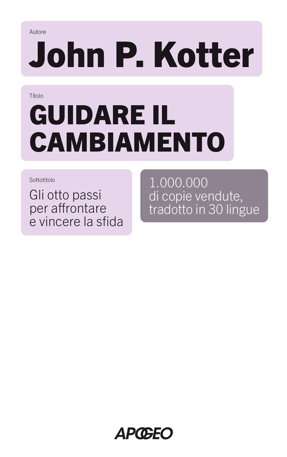 Vorderes Coverbild Guidare il cambiamento. Gli otto passi per affrontare e vincere la sfida