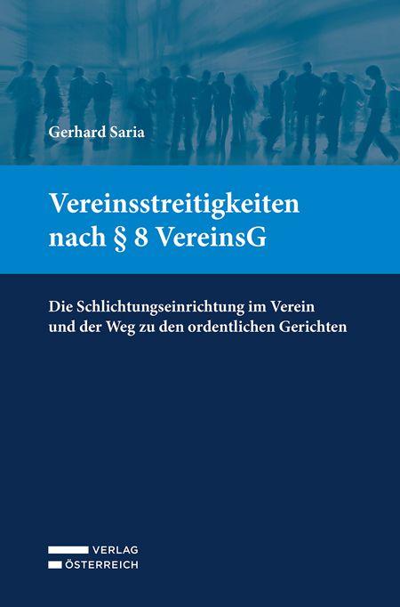 Vorderes Coverbild Vereinsstreitigkeiten nach § 8 VereinsG