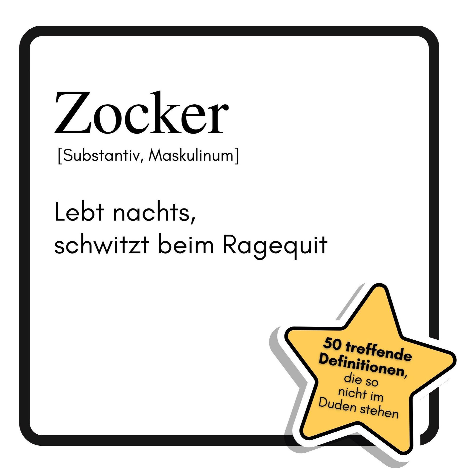 Vorderes Coverbild Zocker