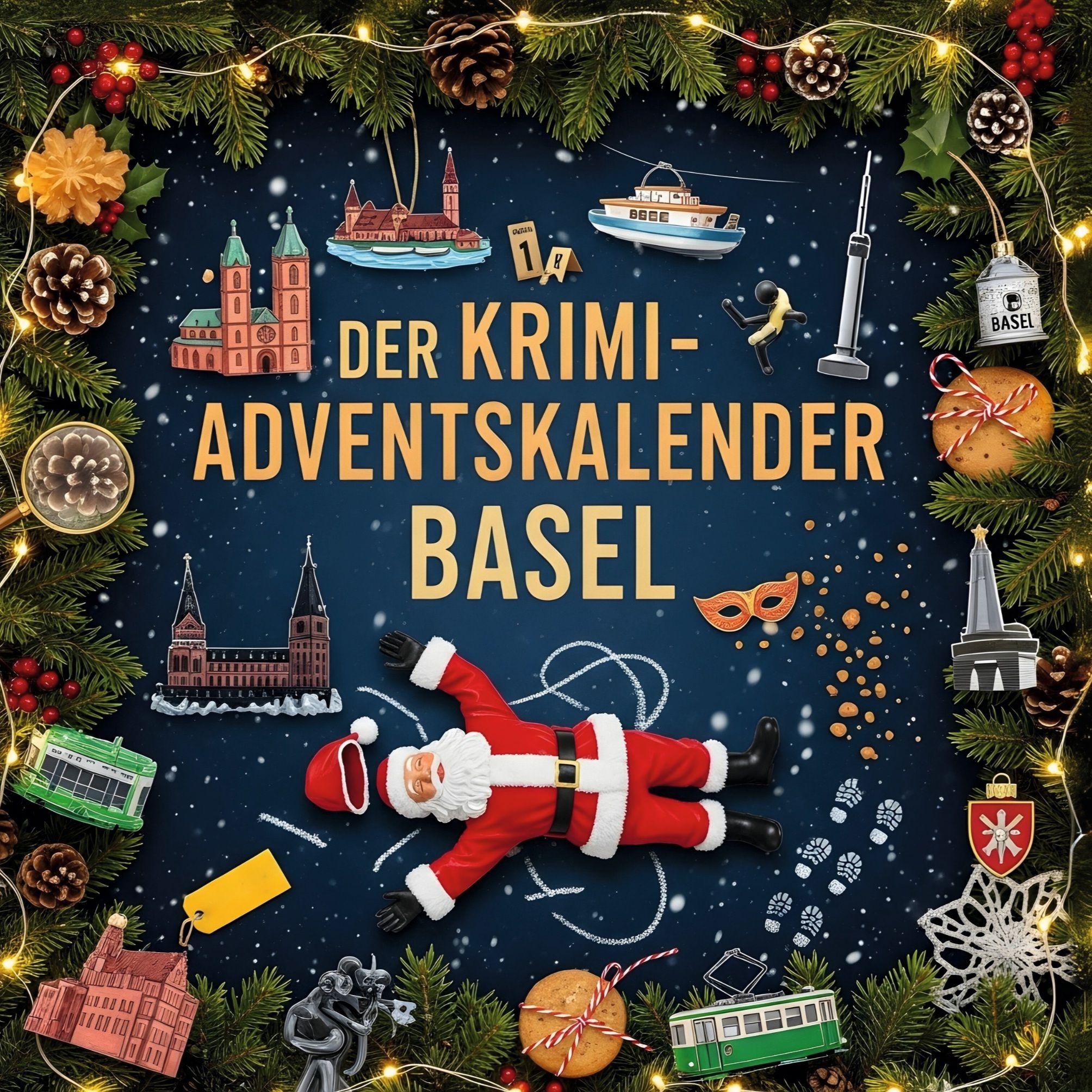 Vorderes Coverbild Der Krimi-Adventskalender Basel