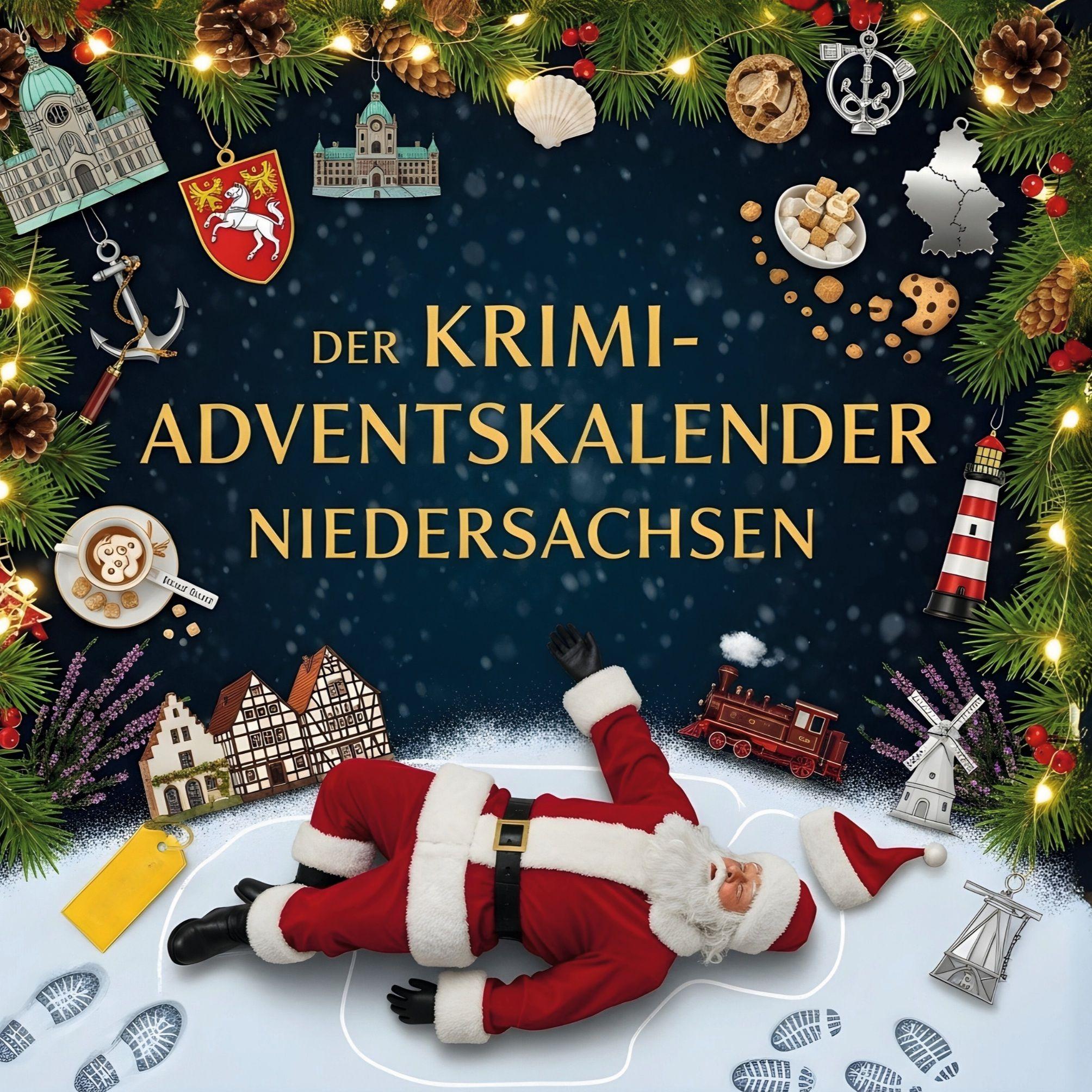 Vorderes Coverbild Der Krimi-Adventskalender Niedersachsen
