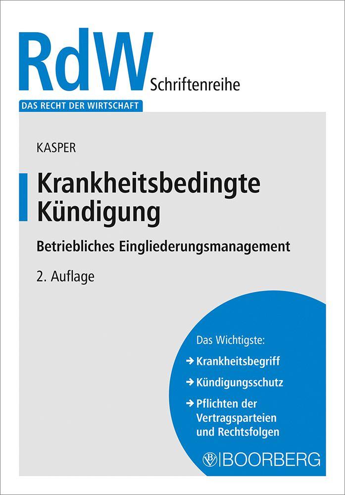 Vorderes Coverbild Krankheitsbedingte Kündigung