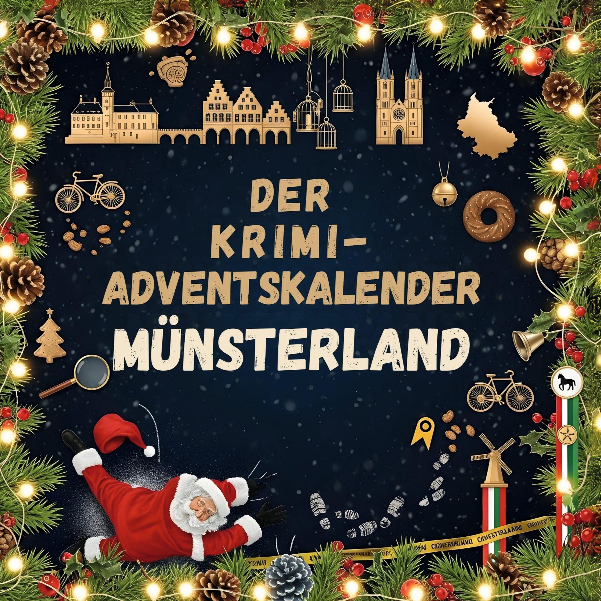 Vorderes Coverbild Der Krimi-Adventskalender Münsterland