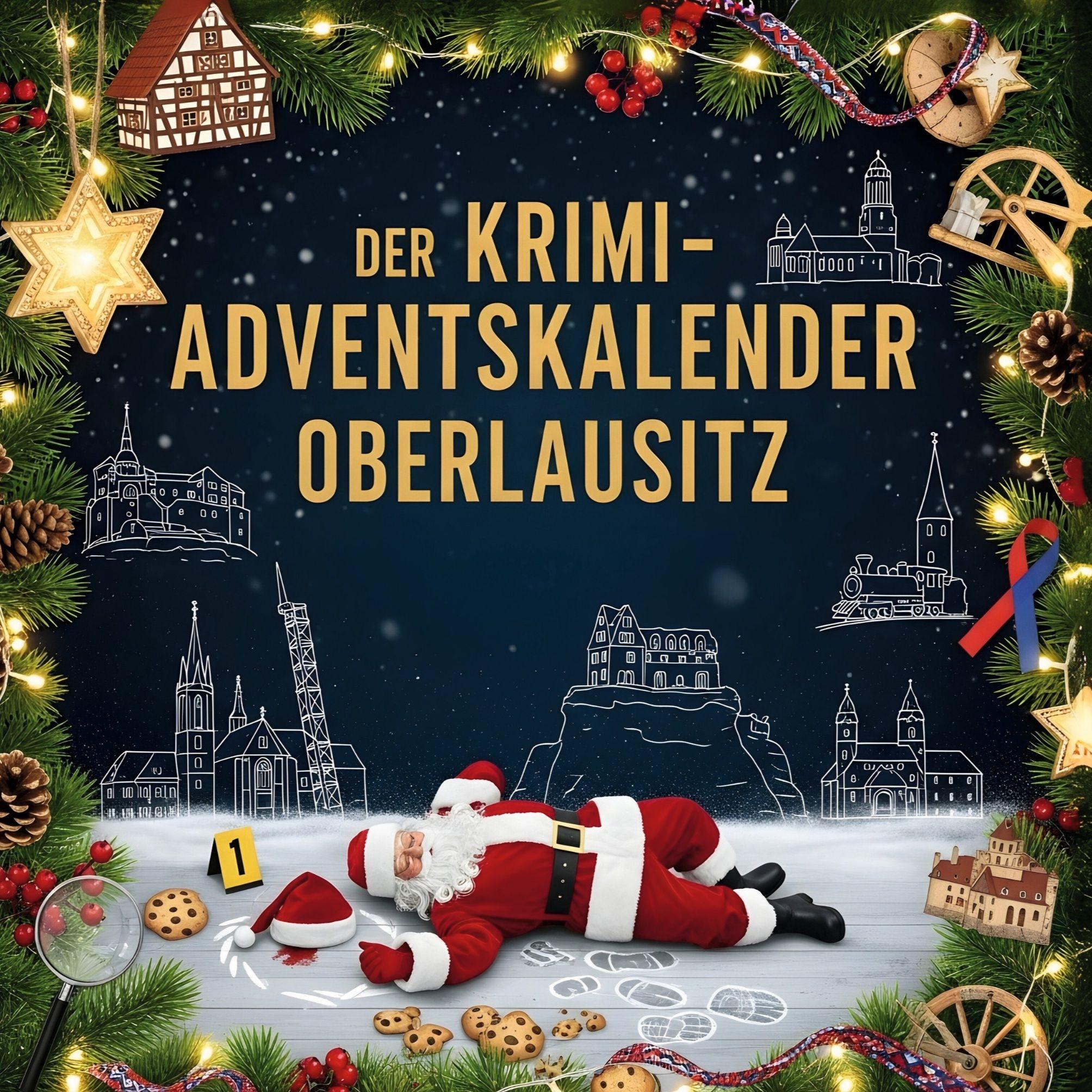 Vorderes Coverbild Der Krimi-Adventskalender Oberlausitz