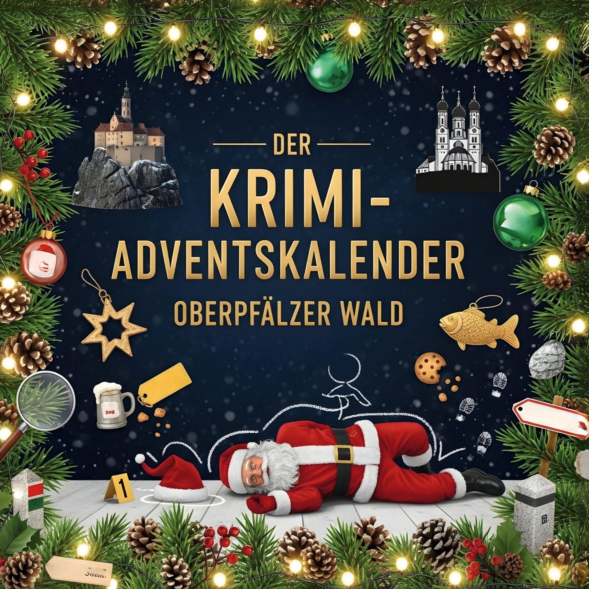 Vorderes Coverbild Der Krimi-Adventskalender Oberpfälzer Wald