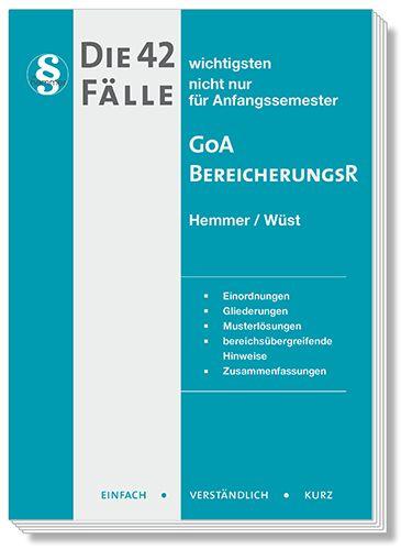 Vorderes Coverbild Die 42 wichtigsten Fälle - GoA /Bereicherungsrecht