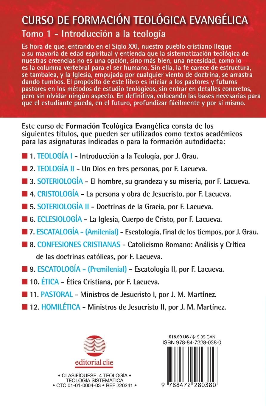 Rückseitencover Curso de Formacion Teologica Evangelica, Tomo 1